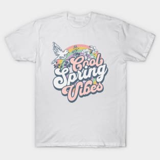 Retro Springtime Spring Groovy Vibes For Spring Women Men T-Shirt